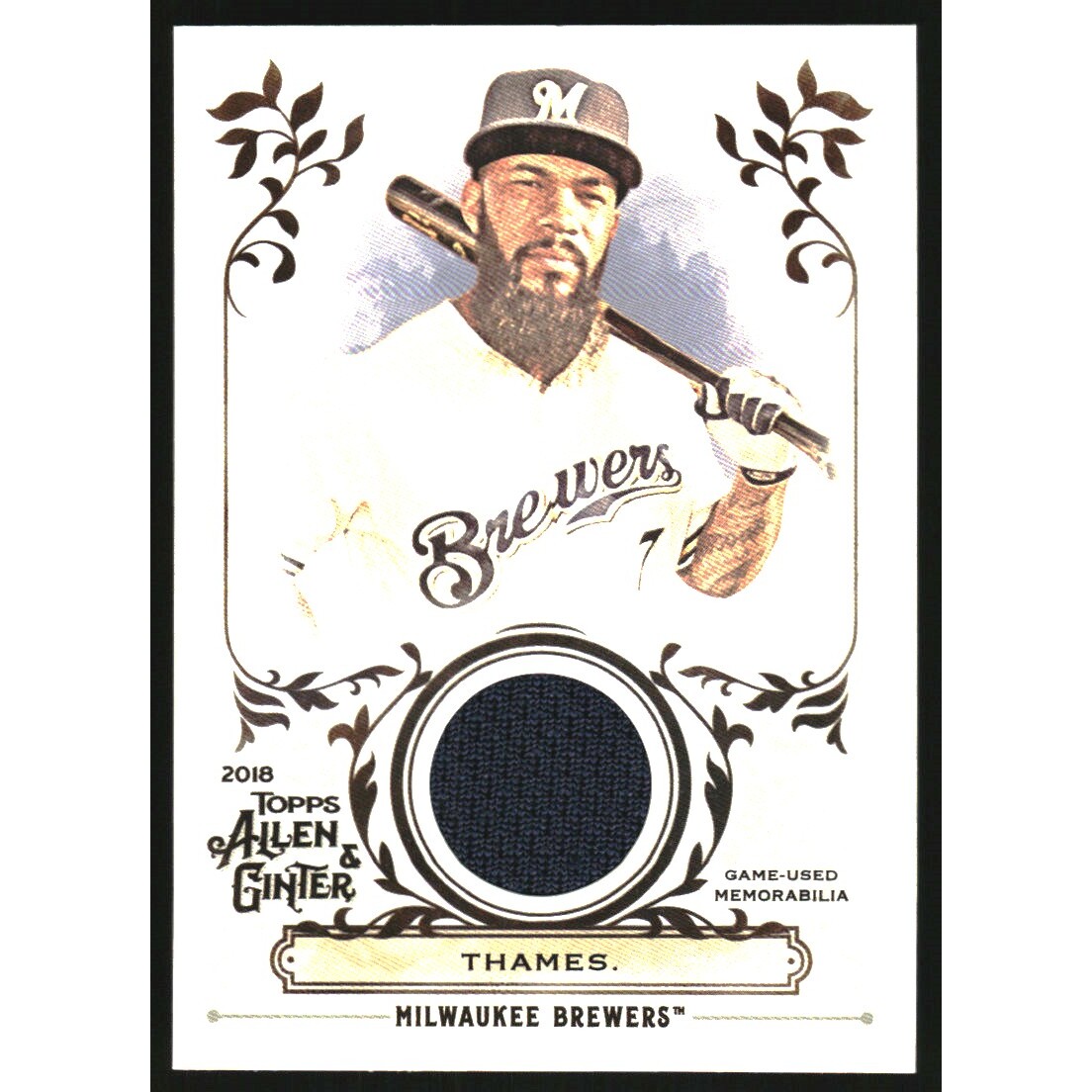 2018 Topps Allen and Ginter Relics #FSRAET Eric Thames A. rookie card picture