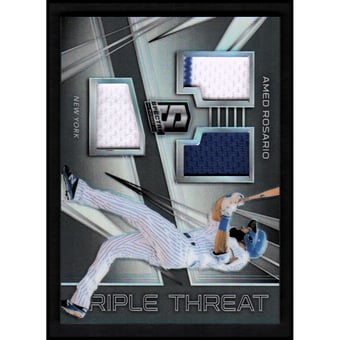 2018 Panini Spectra Triple Threat Materials #22 Amed Rosario/199