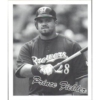 2008 Upper Deck Goudey Mini Blue Backs #267 Prince Fielder 36 BW