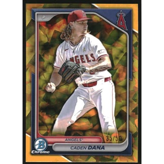 2024 Bowman Chrome Draft Sapphire Gold Refractors #BDC69 Caden Dana