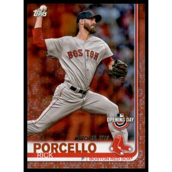 2019 Topps Opening Day Red Foil #14 Rick Porcello