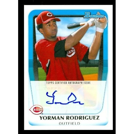 2011 Bowman Prospect Autographs #YR Yorman Rodriguez. rookie card picture
