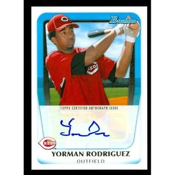 2011 Bowman Prospect Autographs #YR Yorman Rodriguez