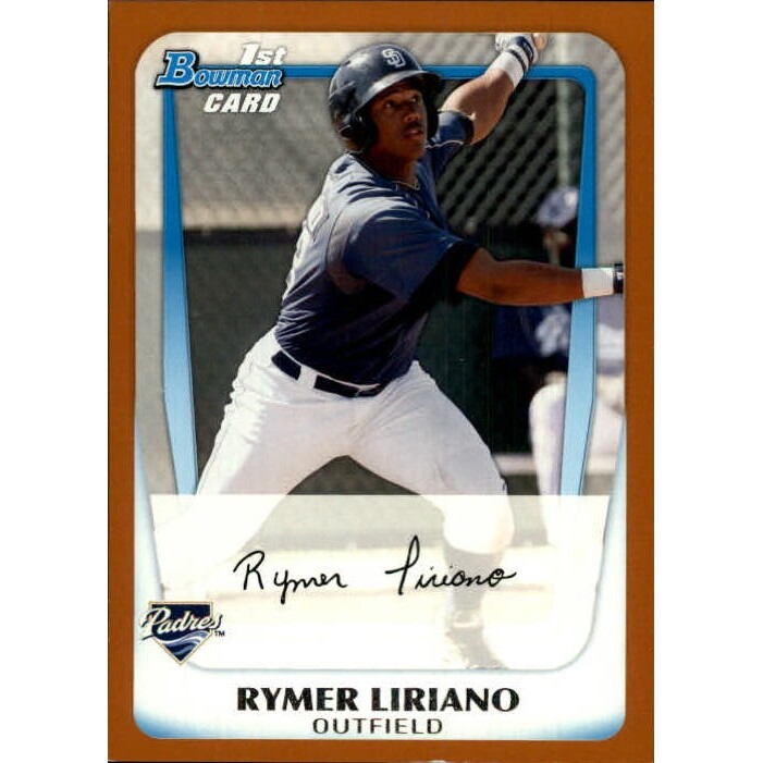 2011 Bowman Prospects Orange #BP101 Rymer Liriano. rookie card picture
