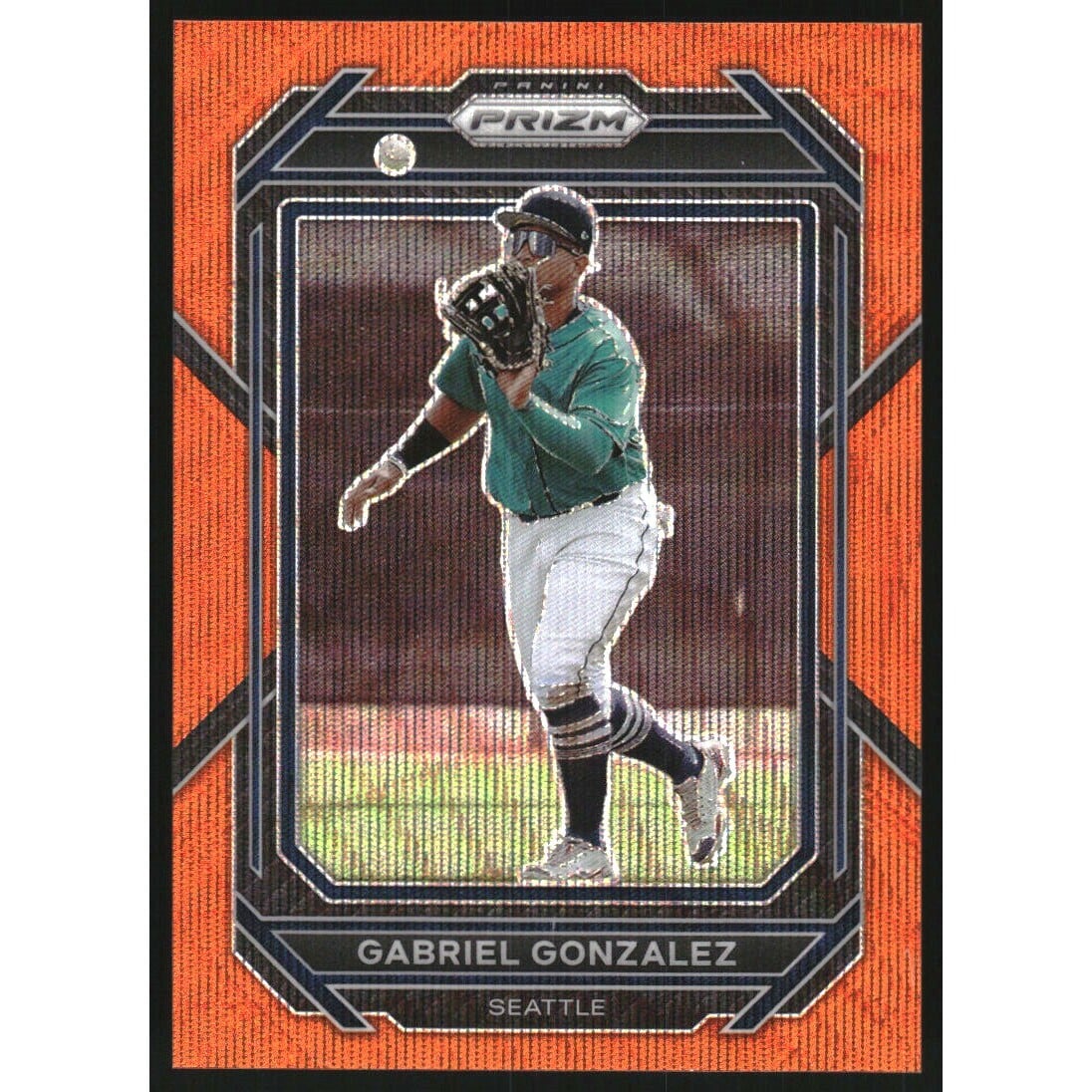 2023 Panini Prizm Prizms Orange Wave #23 Gabriel Gonzalez. rookie card picture