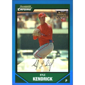 2007 Bowman Chrome Draft Blue Refractors #BDP47 Kyle Kendrick