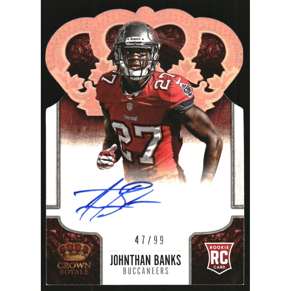 2013 Crown Royale Rookie Signatures Bronze Holofoil #148 Johnthan Banks/99
