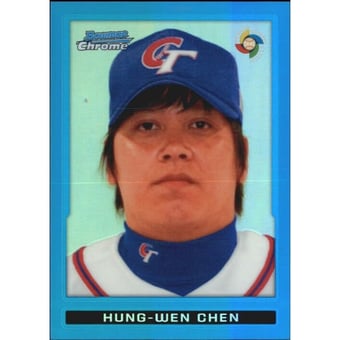 2009 Bowman Chrome WBC Prospects Blue Refractors #BCW29 Hung-Wen Chen