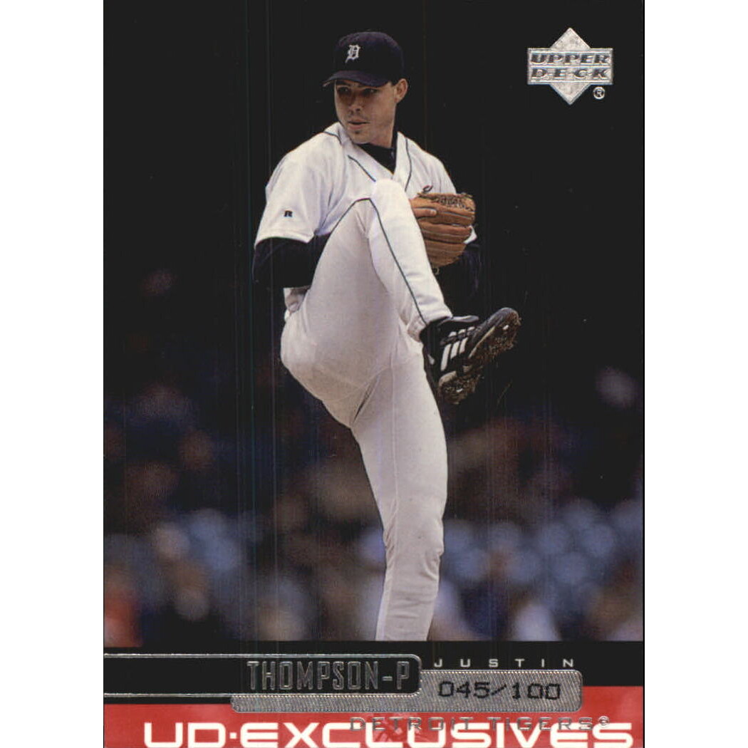 2000 Upper Deck Exclusives Silver #113 Justin Thompson. rookie card picture