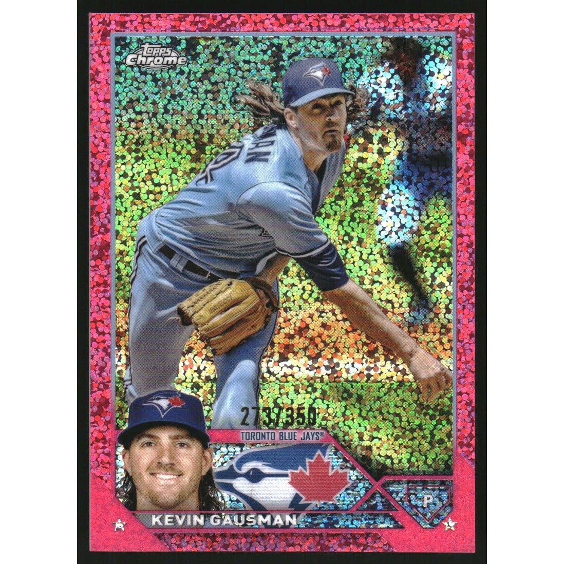 2023 Topps Chrome Magenta Speckle Refractors #55 Kevin Gausman. rookie card picture