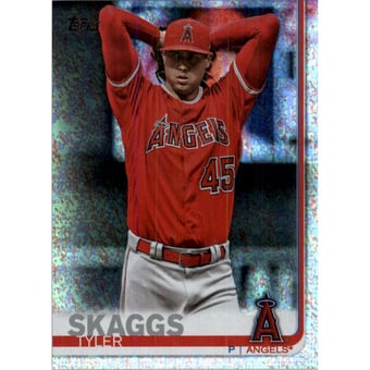 2019 Topps Factory Set Sparkle Foil #340 Tyler Skaggs