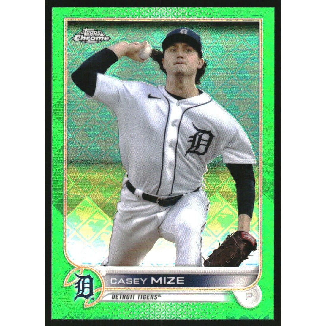 2022 Topps Chrome Logofractor Green #37 Casey Mize. rookie card picture