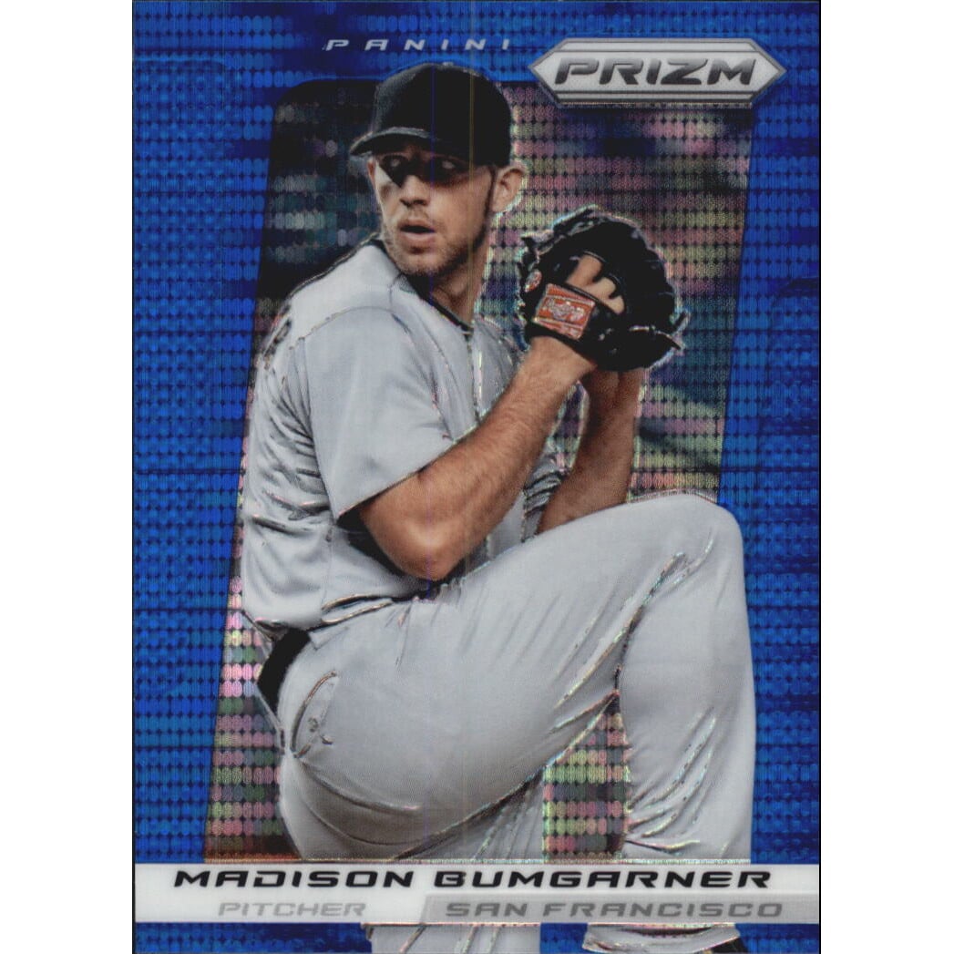 2013 Panini Prizm Prizms Blue Pulsar #37 Madison Bumgarner. rookie card picture