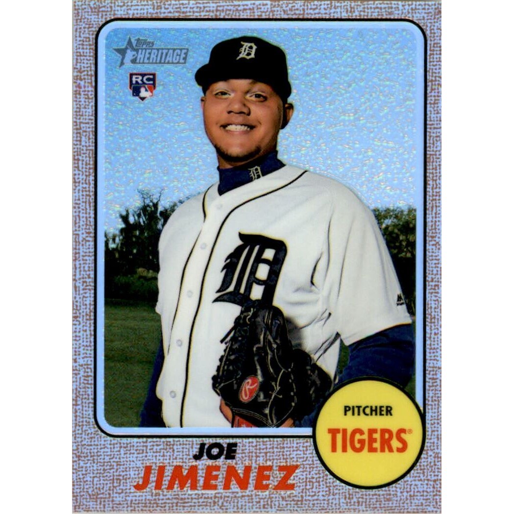 2017 Topps Heritage Chrome Refractors #THC567 Joe Jimenez. rookie card picture