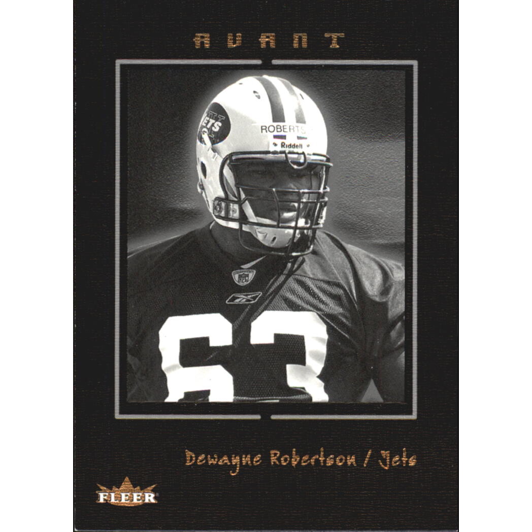 2003 Fleer Avant Black #64 DeWayne Robertson. rookie card picture