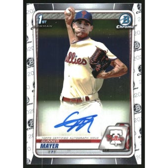 2020 Bowman Chrome Prospect Autographs #CPAGMA Gunner Mayer