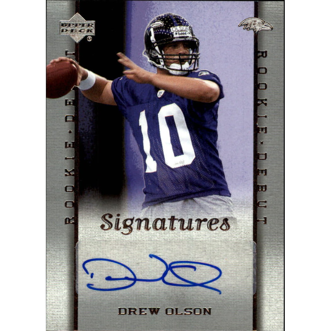 2006 Upper Deck Rookie Debut #223 Drew Olson AU RC. rookie card picture