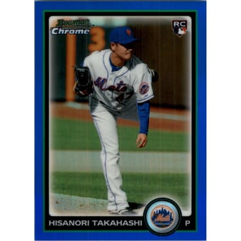 2010 Bowman Chrome Draft Blue Refractors #BDP100 Hisanori Takahashi