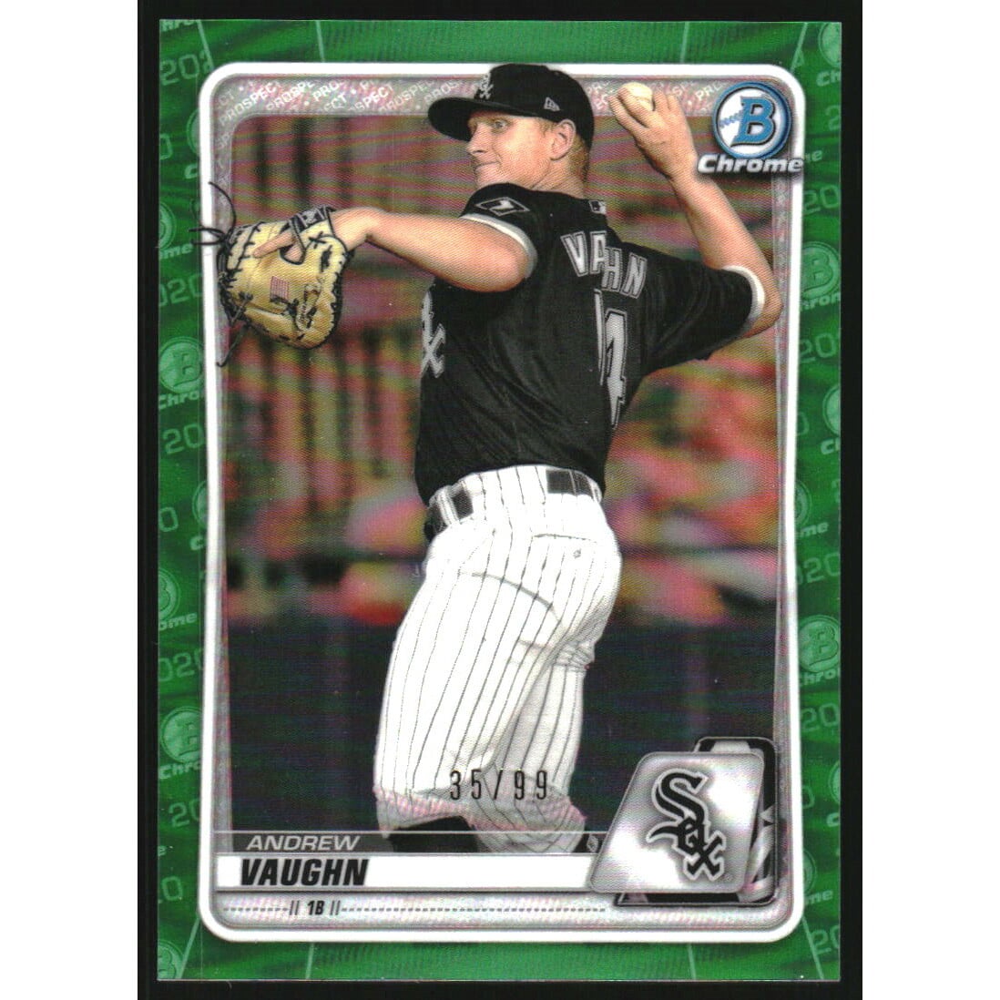 2020 Bowman Chrome Draft Green Refractors #BD153 Andrew Vaughn