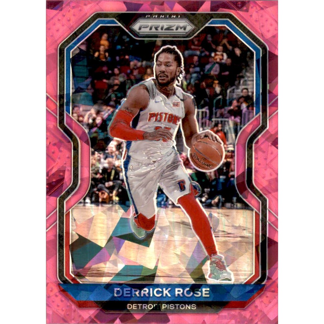 2020-21 Panini Prizm Prizms Pink Ice #231 Derrick Rose. rookie card picture