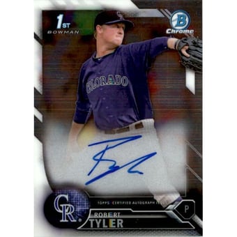 2016 Bowman Chrome Draft Draft Pick Autographs #CDART Robert Tyler