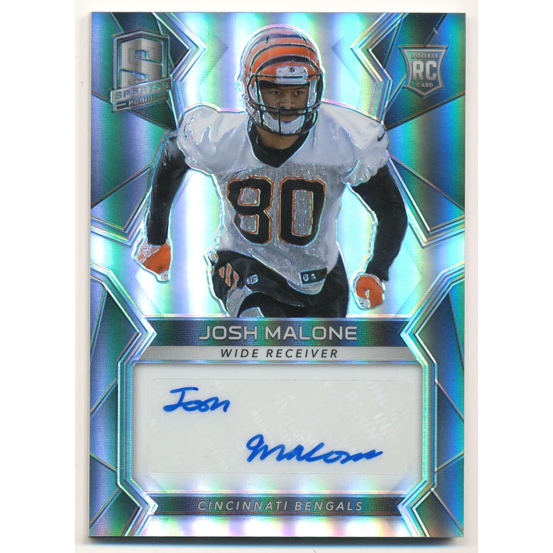 2017 Panini Spectra #195 Josh Malone AU RC