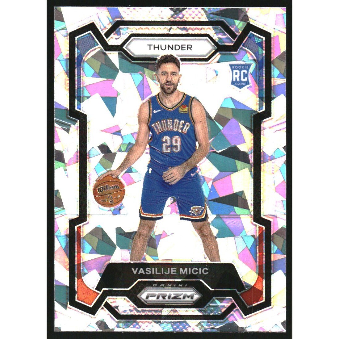 2023-24 Panini Prizm Prizms Ice #297 Vasilije Micic