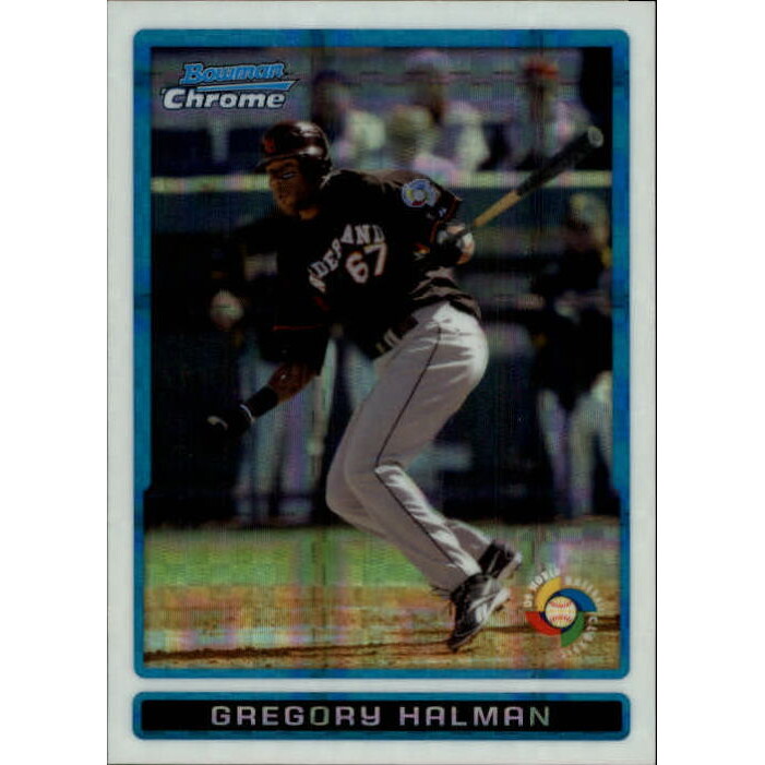 2009 Bowman Chrome WBC Prospects X-Fractors #BCW19 Gregory Halman 2009 Bowman Chrome WBC Prospects X-Fractors #BCW19 Gregory Halman
