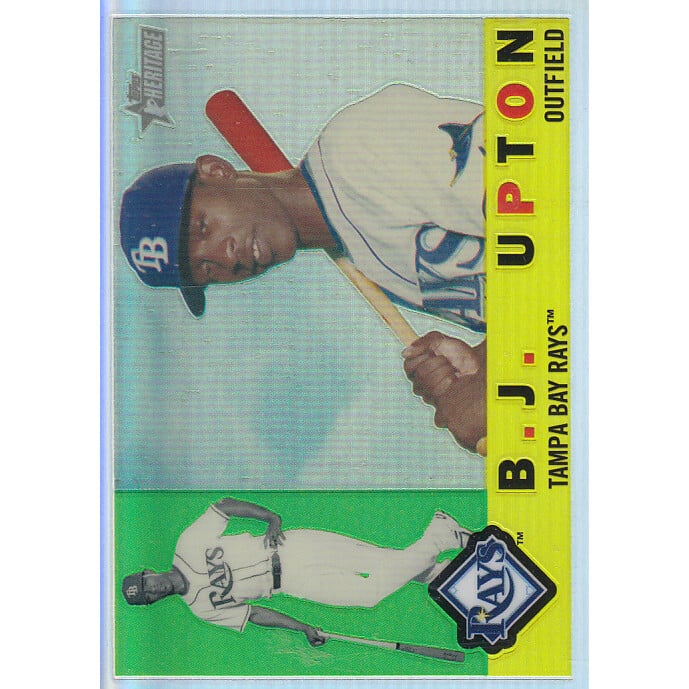 2009 Topps Heritage Chrome Refractors #C22 B.J. Upton