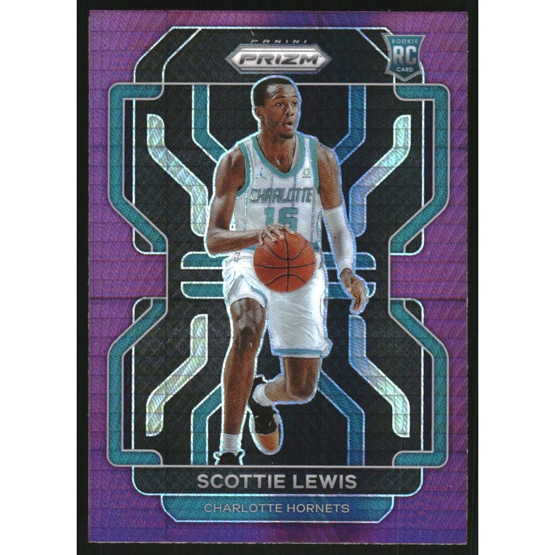 2021-22 Panini Prizm Prizms Factory Set Purple Hyper #287 Scottie Lewis