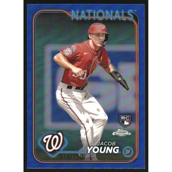 2024 Topps Chrome Blue Refractors #264 Jacob Young