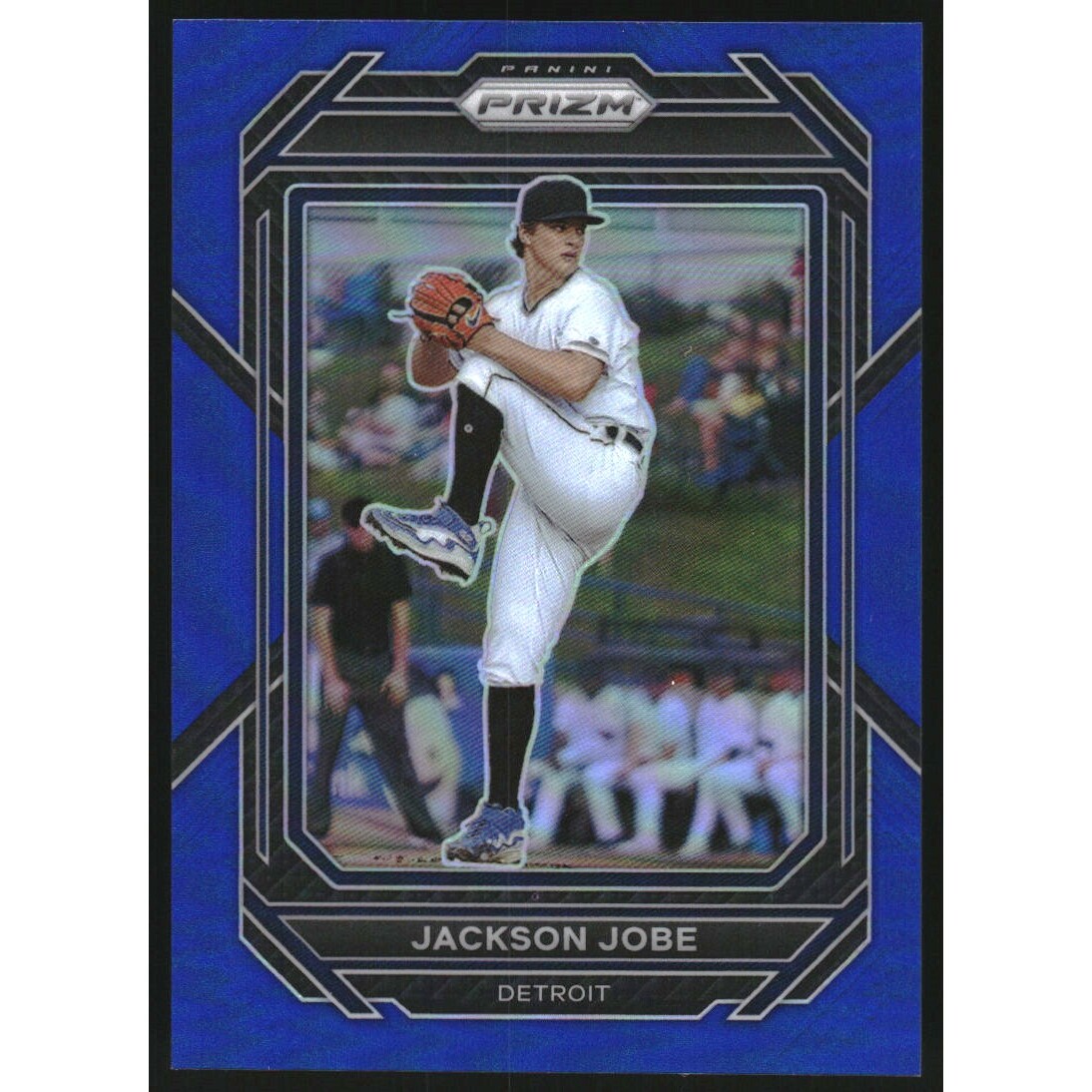 2023 Panini Prizm Prizms Blue #76 Jackson Jobe. rookie card picture