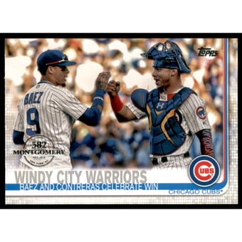 2019 Topps Factory Set 582 Montgomery #698 Windy City Warriors/Javier Baez/Willson Contreras