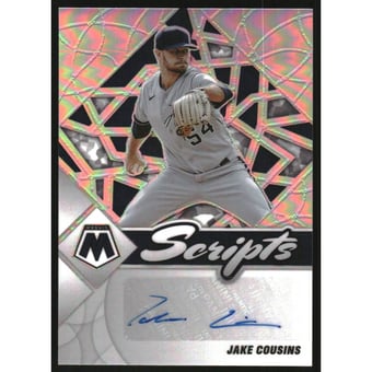 2022 Panini Mosaic Scripts Holo #6 Jake Cousins