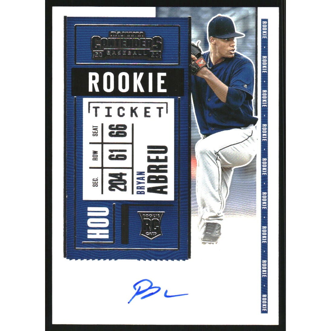 2020 Panini Contenders #159 Bryan Abreu AU RC. rookie card picture