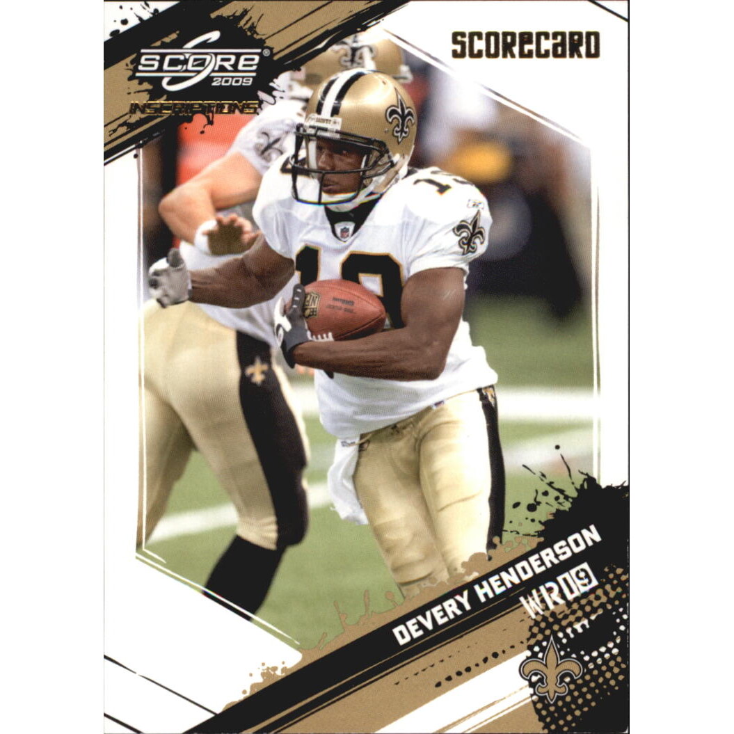 2009 Score Inscriptions Scorecard #182 Devery Henderson
