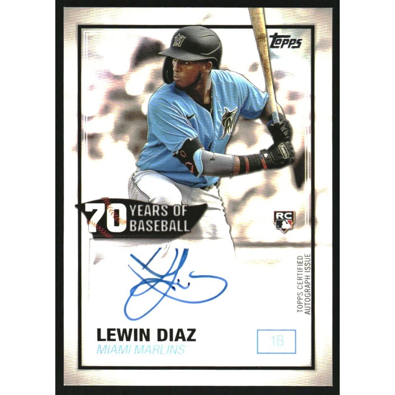2021 Topps 70 Years of Baseball Autographs #70YALD Lewin Diaz S2