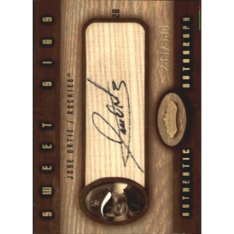 2002 Fleer Showcase Sweet Sigs Lumber #11 Jose Ortiz/515