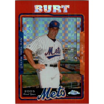 2005 Topps Chrome Update Red X-Fractors #108 Jim Burt FY