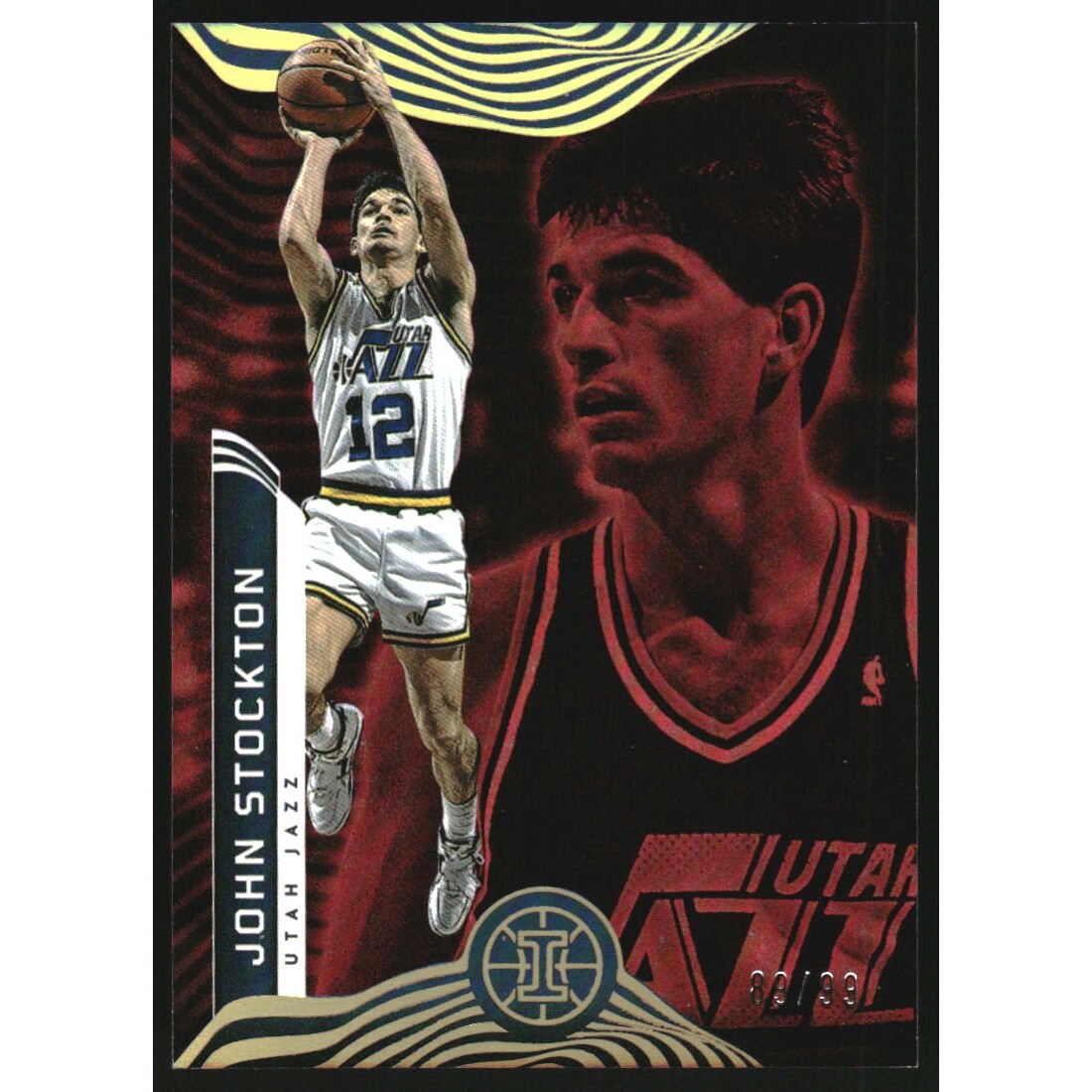 2021-22 Panini Illusions Trophy Collection Red #139 John Stockton 2021-22 Panini Illusions Trophy Collection Red #139 John Stockton