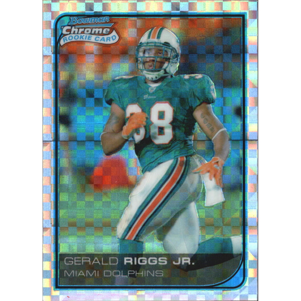 2006 Bowman Chrome Xfractors #10 Gerald Riggs. rookie card picture