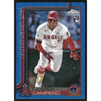 2025 Topps Chrome Blue Refractors #63 Gustavo Campero