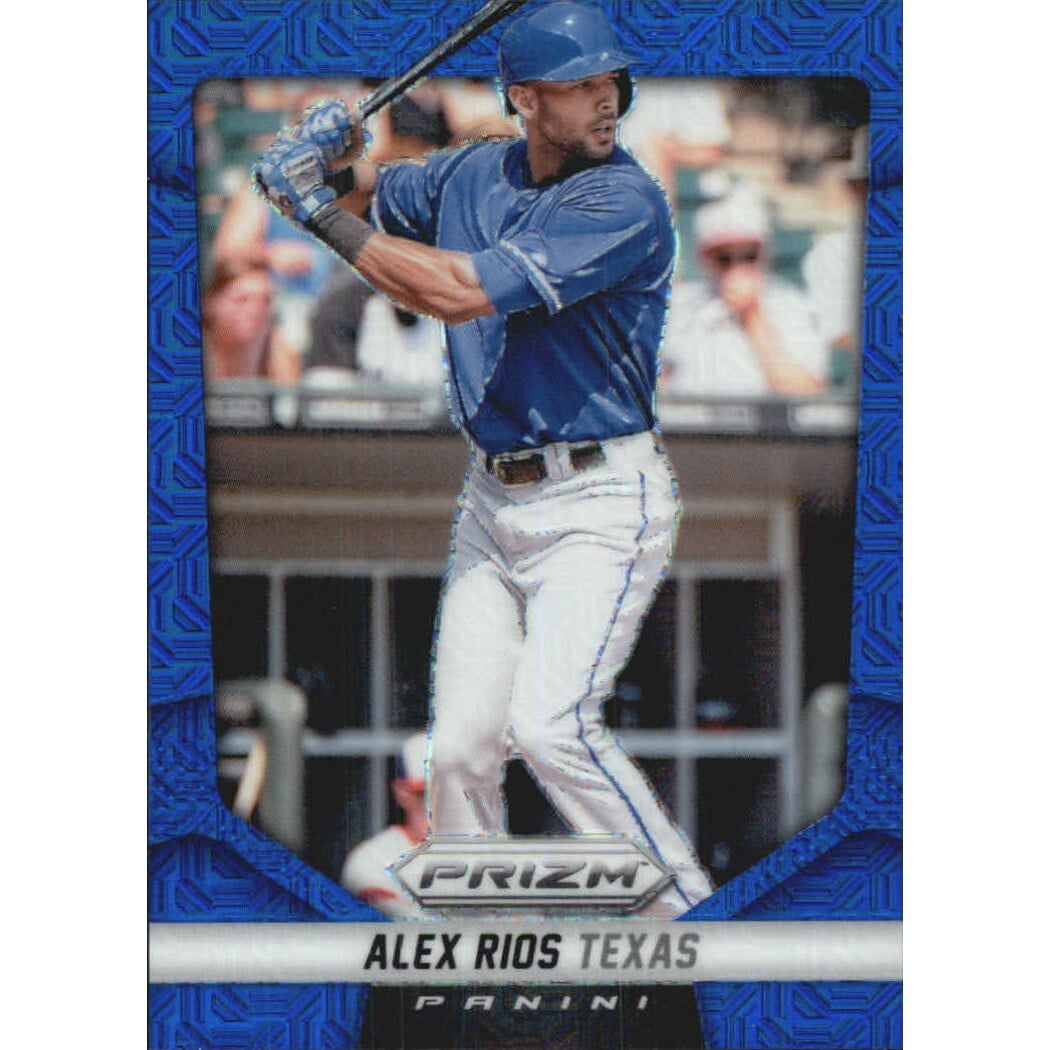 2014 Panini Prizm Prizms Blue Mojo #64 Alex Rios. rookie card picture