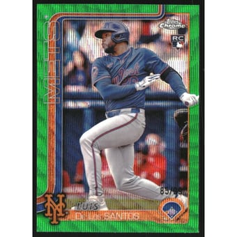 2025 Topps Chrome Green Wave Refractors #74 Luis De Los Santos