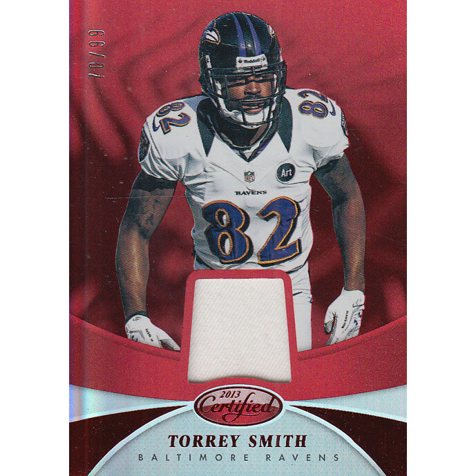 2013 Certified Mirror Red Materials #95 Torrey Smith/99