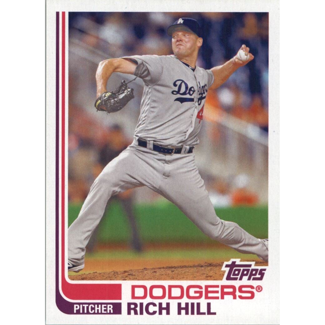 2017 Topps Archives Blackless No Signature #172 Rich Hill. rookie card picture