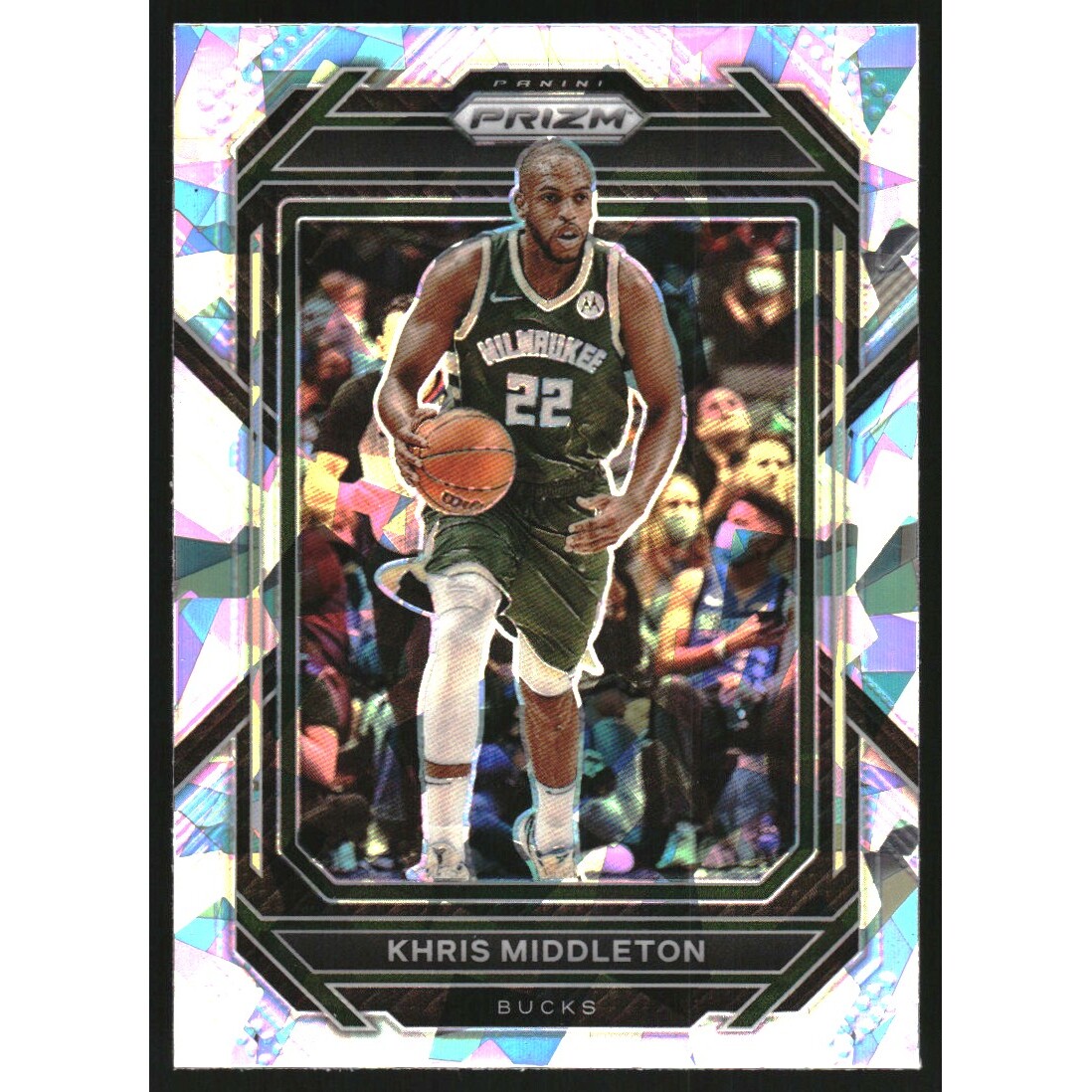 2022-23 Panini Prizm Prizms Ice #112 Khris Middleton