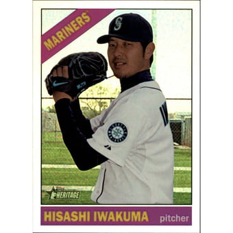 2015 Topps Heritage Chrome Refractors #THC481 Hisashi Iwakuma