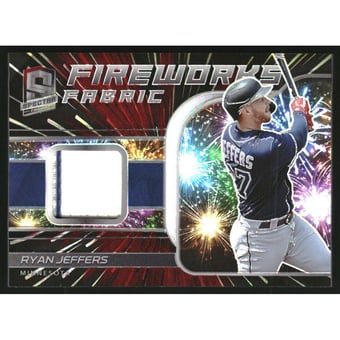 2021 Panini Spectra Fireworks Fabric Hyper #9 Ryan Jeffers