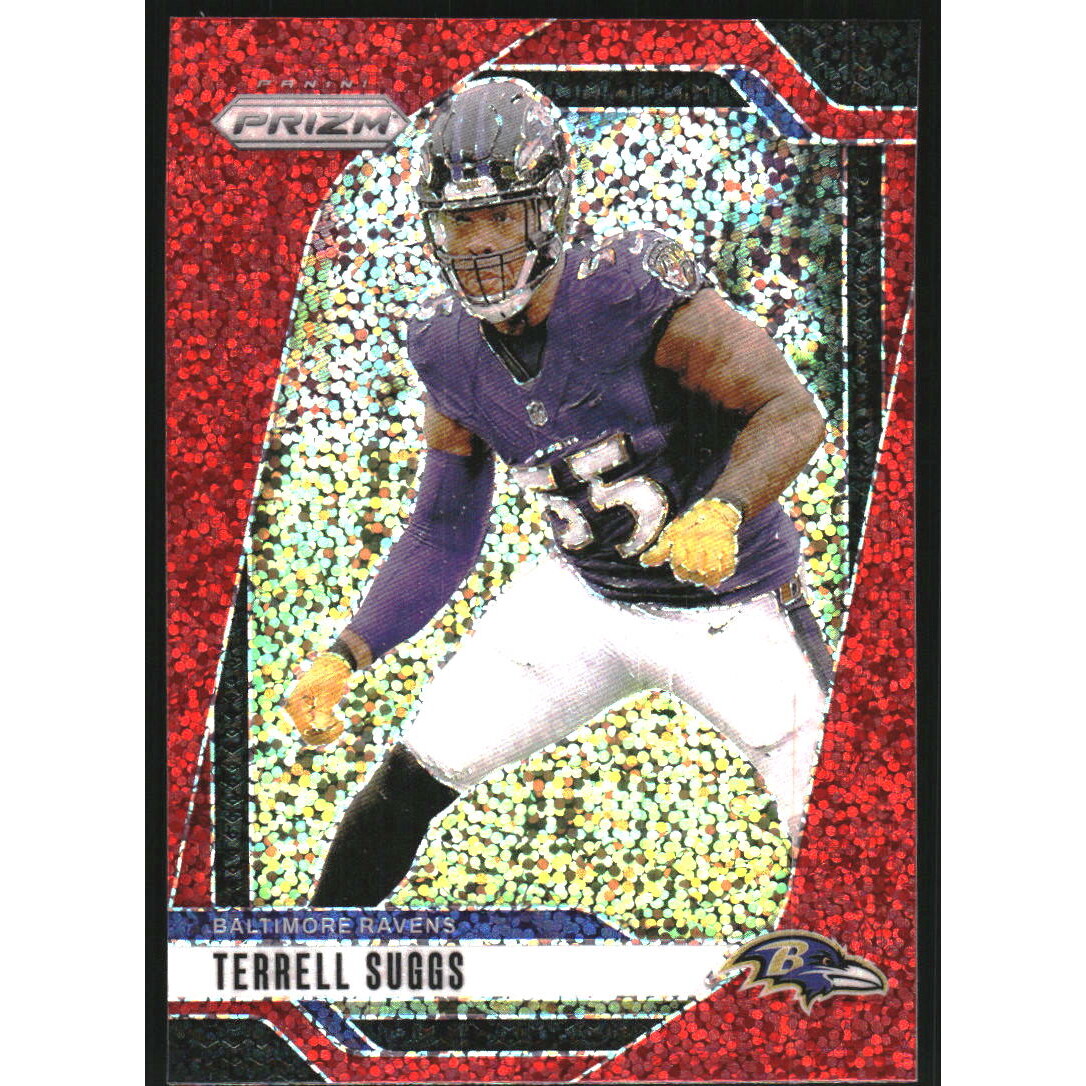 2024 Panini Prizm Prizms Red Sparkle #26 Terrell Suggs